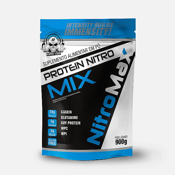 Mix Protein - Whey Priotein de Soja com Glutamina e BCAA - Nitromax