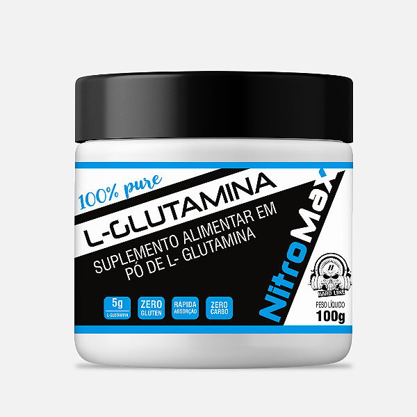 L-Glutamina em Pó Pura Importada - Nitromax