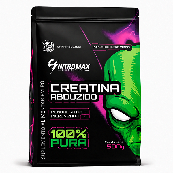 Creatina Abduzido Refil 500gr 100% Pura - Nitromax