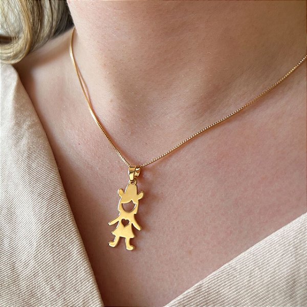Colar Feminino Cowgirl Banhado a Ouro 18K
