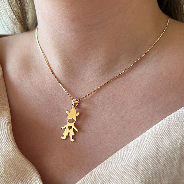 Colar Feminino Cowboy Banhado a Ouro 18K