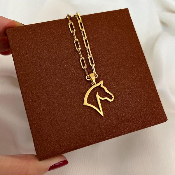 Colar Masculino Crioulo com Cordão Cartier Banhado a Ouro 18K
