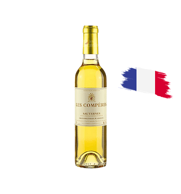 Les Comperes SAUTERNES 375ml - Vinho Branco Francês de Sobremesa