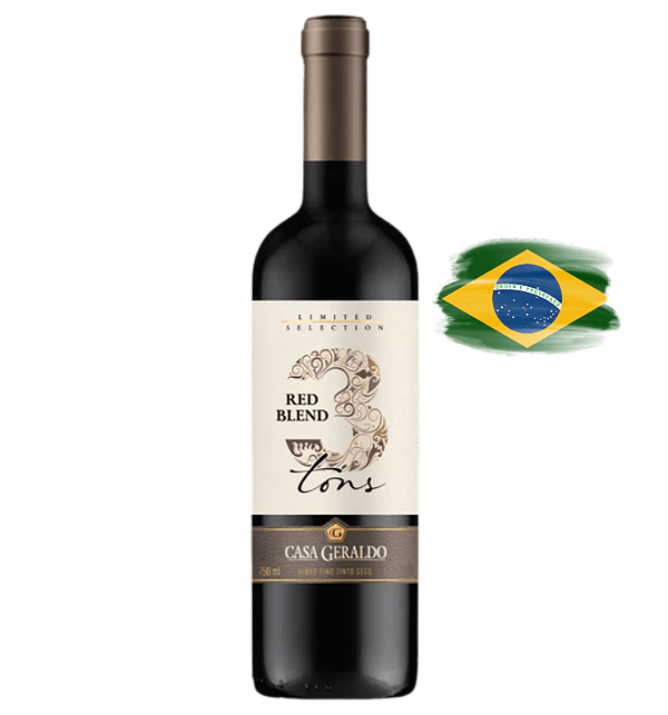 3 Tons Casa Geraldo Red Blend - Vinho Tinto Nacional