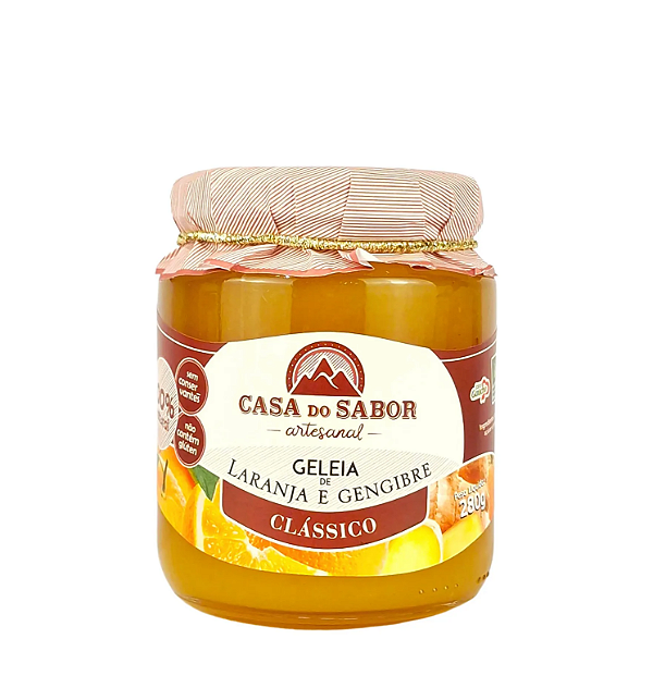 Geleia de Laranja com Gengibre Casa do Sabor