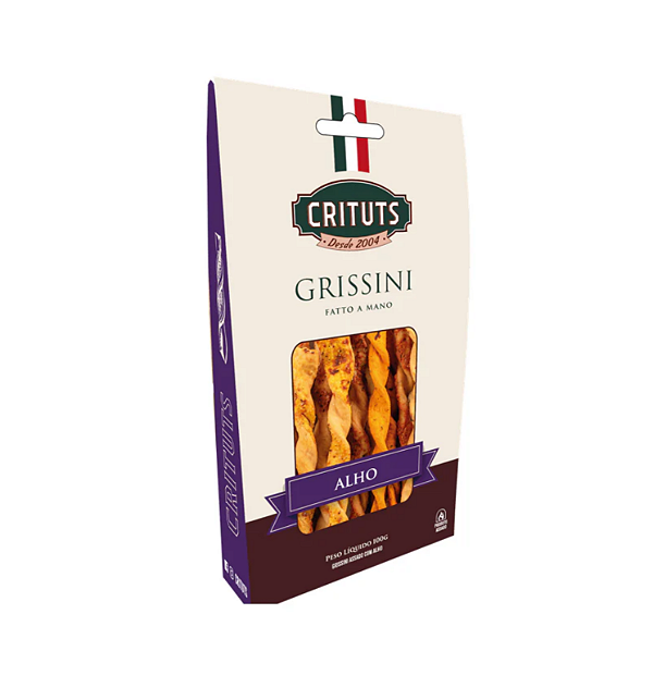 GRISSINI ALHO CRITUTIS