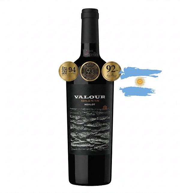 Vinho Argentino Familia Petrini Valour Merlot