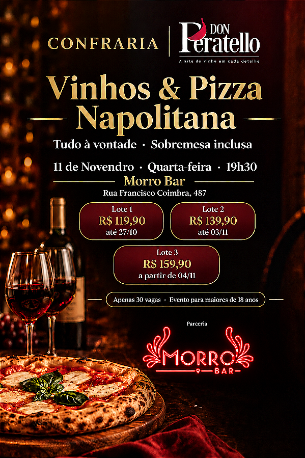 Confraria Don Peratello no Morro Bar - LOTE 1