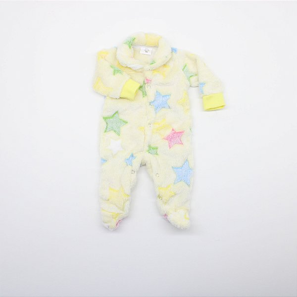 Macacão Tip Top Prematuro Amarelo Tipfl105