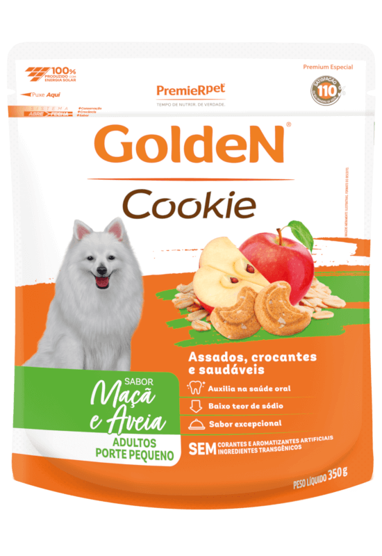 Premier Cookie Caes Adult Maça E Aveia 350g