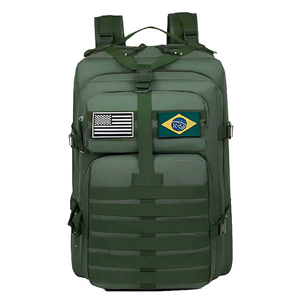 Mochila Militar Impermeável Tática [Verde Militar]