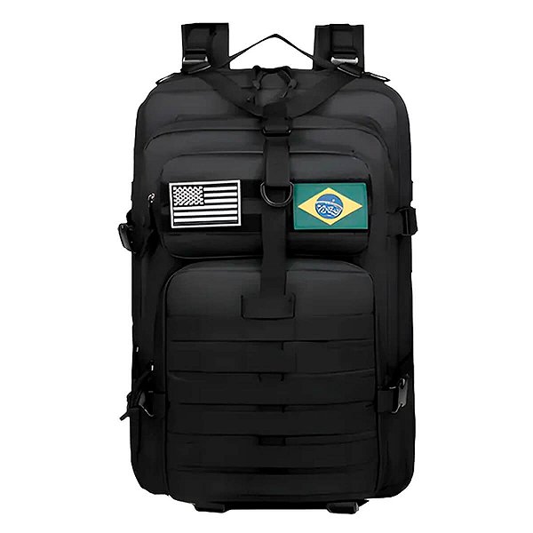 Mochila Militar Impermeável Tática [Preto]