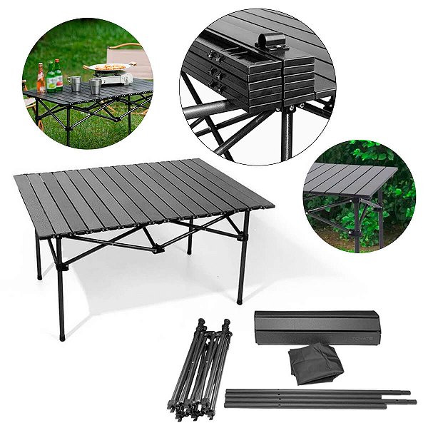 Mesa Dobrável Portátil Camping