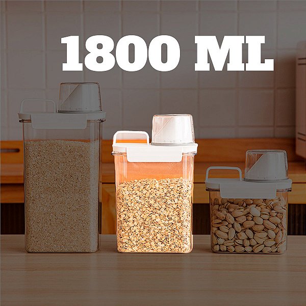 Pote Hermético com Medidor [1800ML]