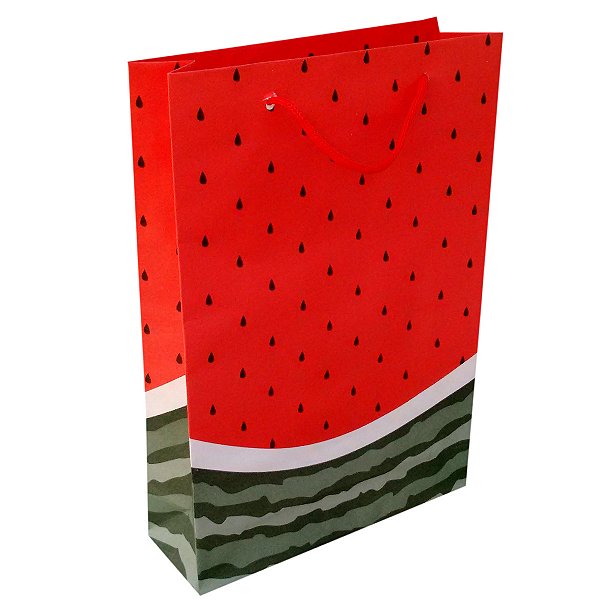 Sacolas de papel Melancia 25x17x6 cm
