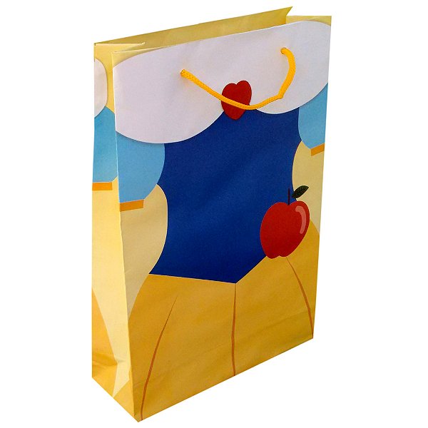 Sacolas de papel Branca de Neve 25x17x6 cm
