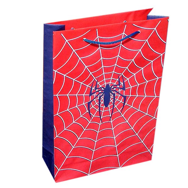 Sacolas de papel Homem Aranha 25x17x6 cm