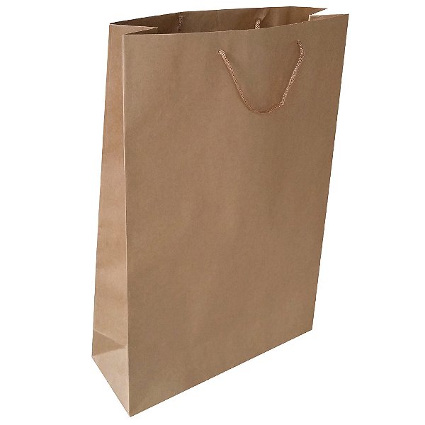 Sacolas de papel Kraft 47x34x12 cm