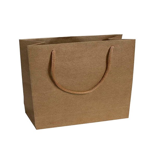 Sacolas de papel Kraft para Quentinhas  20x30x16 cm