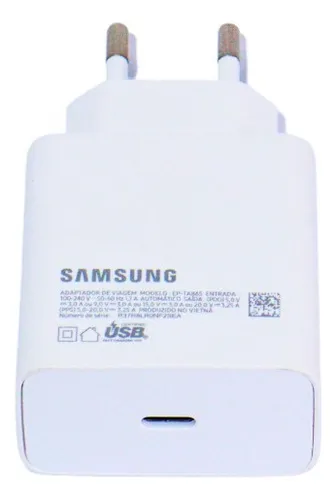 Carregador de parede Samsung 45w USB-C EP-TA845B