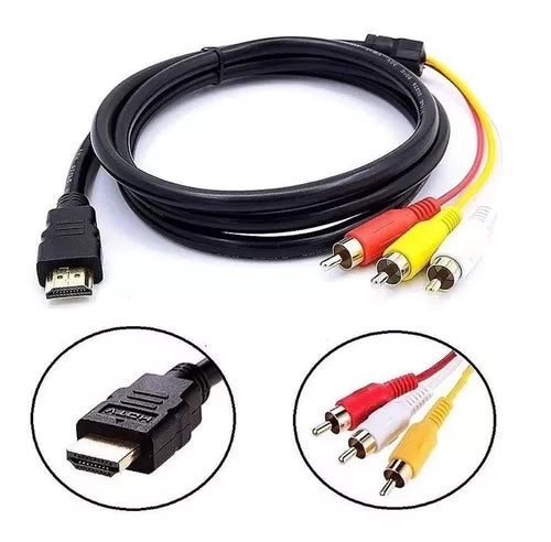 Cabo Conversor HDMI para AV RCA