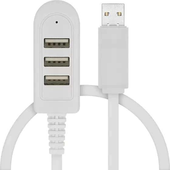 Hub USB 2.0 3 portas c/ cabo 1,2 Metros