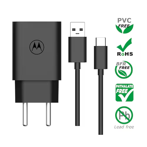 Carregador de parede Motorola Turbo 68w c/ CABO USB-C