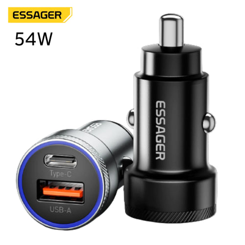 Carregador Veicular Essager 54w USB-A e USB-C