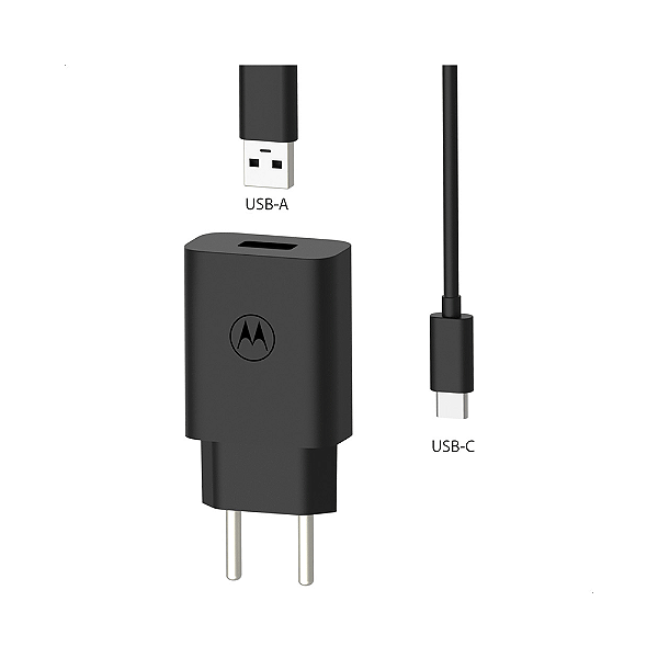 Carregador de parede Motorola TURBO 20w c/ CABO USB-C