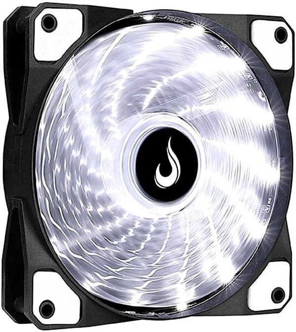 COOLER FAN 12 x 12 cm 120mm RiseMode Led Branco