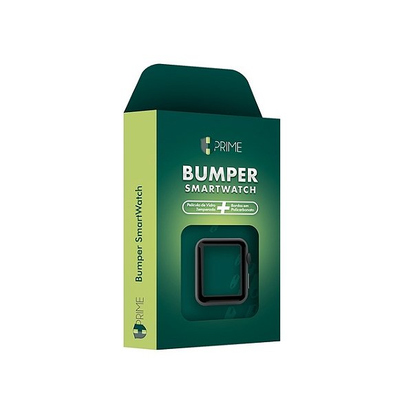Bumper Hprime com Pelicula Vidro Apple Watch 40mm Verde