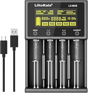 Carregador de Pilhas Liitokala Lii-M4S