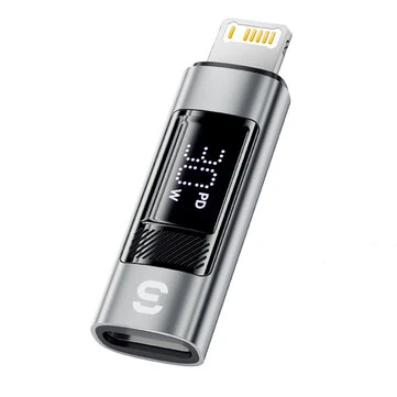 Adaptador USB-C para Lightning PD 30w com Display Essager