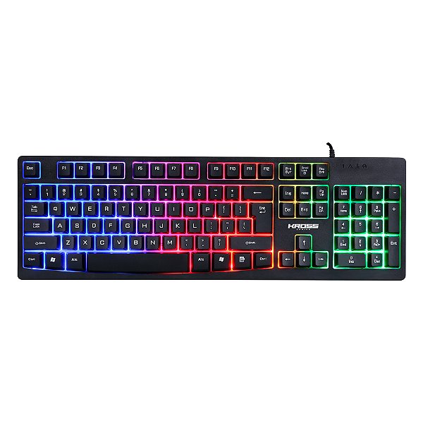Teclado Gamer Kross Njord KE-KG105 - Led 3 Cores