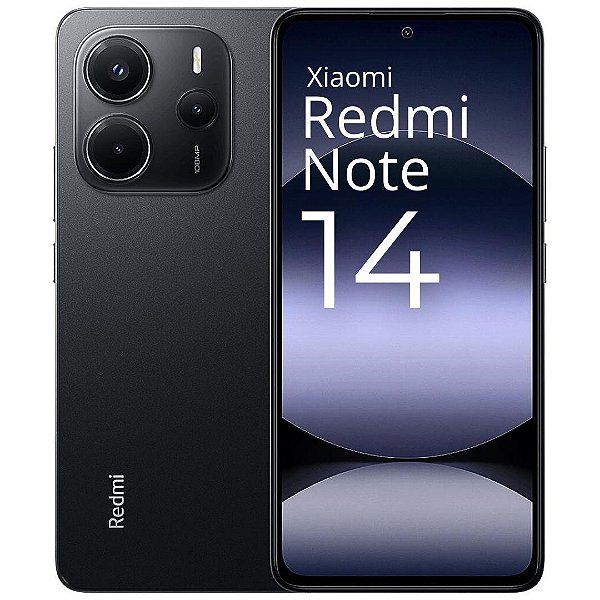Celular Xiaomi Redmi Note 14 256GB 8GB 5500mAh Preto