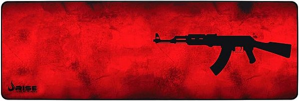 Mousepad Gamer 900 x 300mm Rise Mode AK47 Vermelho - RG-MP-06-AKR