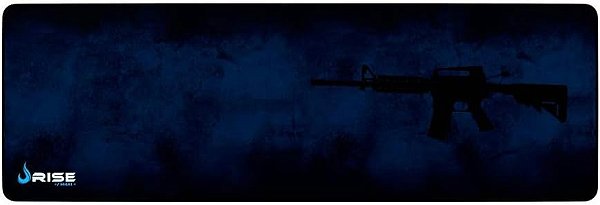 Mousepad Gamer 900 x 300mm Rise Mode M4A1 Azul - RG-MP-06-M4A