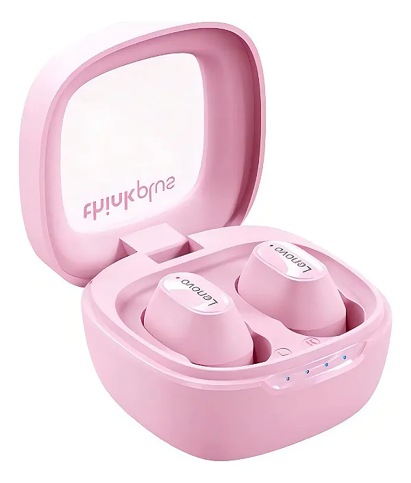 Fone de Ouvido Bluetooth Lenovo Thinkplus XT62 Rosa