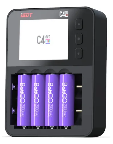 Carregador de Pilhas e Baterias Inteligente ISDT C4 EVO