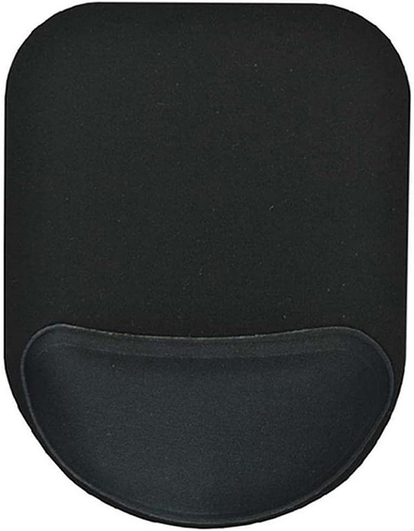Mousepad c/ Apoio de Punho Preto Compact Realiza 169 x 220mm