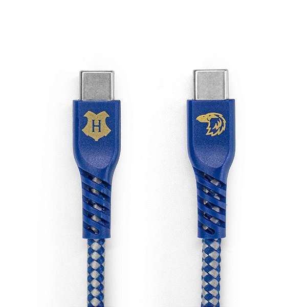 Cabo USB-C / USB-C Iwill Strong 1.2M Azul Corvinal Harry Potter