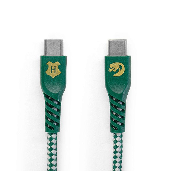 Cabo USB-C / USB-C Iwill Strong 1.2M Verde Sonserina Harry Potter