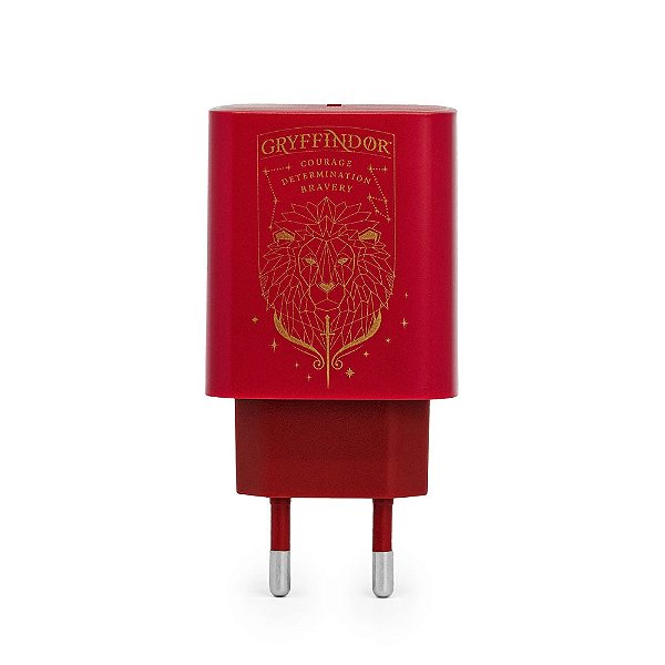 Carregador de parede Iwill USB-C 33W Vermelho Grifinória Harry Potter