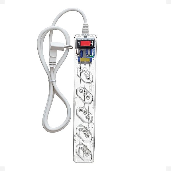 Filtro de linha 5 Tomadas iClamper Energia 5 LCF - Transparente