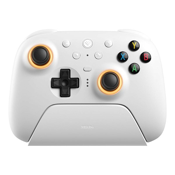 Controle 8BitDo Ultimate 2 para PC e Android com joysticks TMR, gatilhos comutáveis, controle de movimento, 8 velocidade