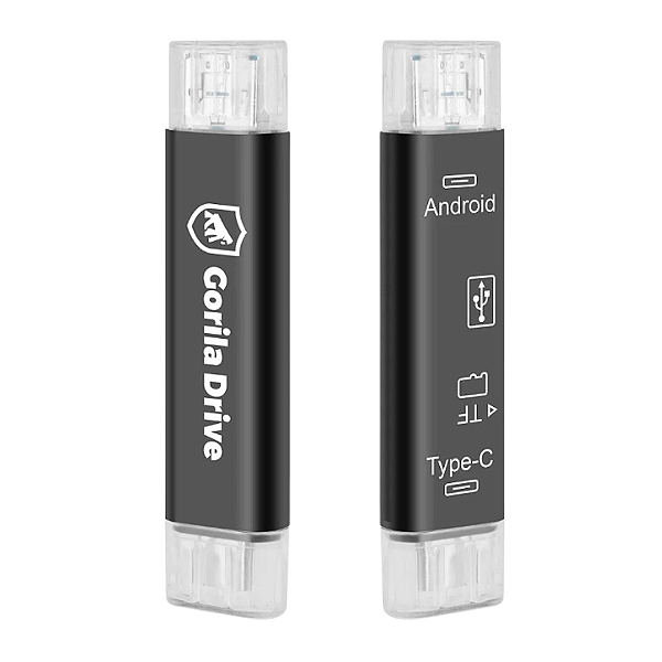Leitor de Cartão de Memoria USB 3.0 OTG USB - USB-C e Micro USB Gorila Drive