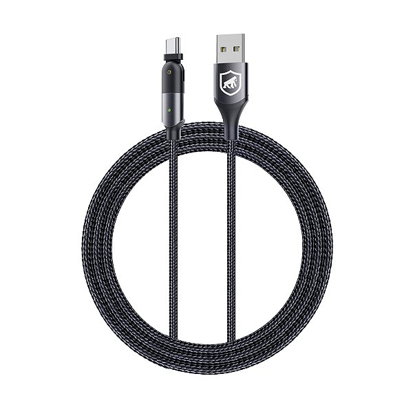 Cabo USB / USB-C Gorila Tank Gear com rotação 180º 1,2m