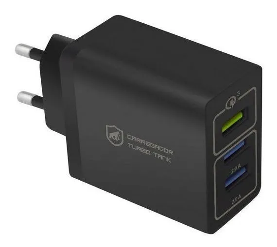Carregador de parede Gorila Turbo Triplo QC 3.0