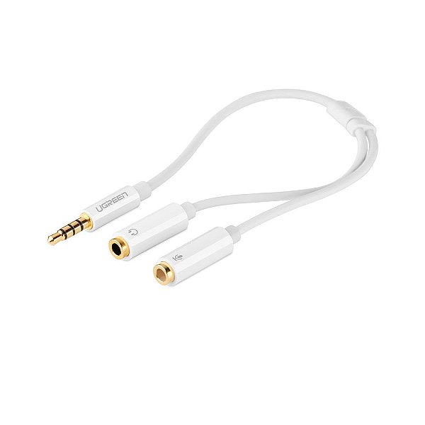 Cabo Adaptador P3 Macho para 2x P2 Femea UGREEN