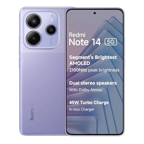 Celular Xiaomi Redmi Note 14 5G 256GB 8GB Violeta Lavanda